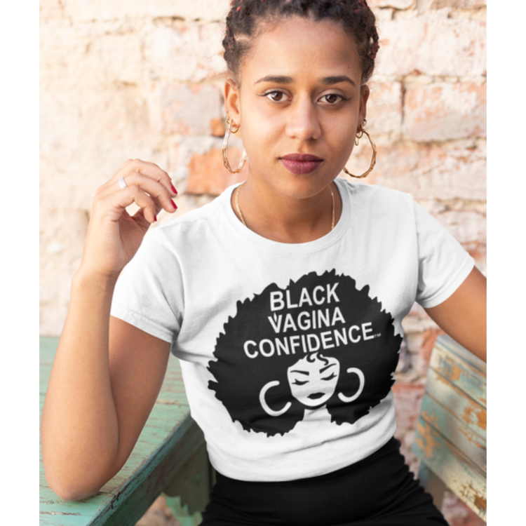 Black Vagina Confidence Afro T-Shirt